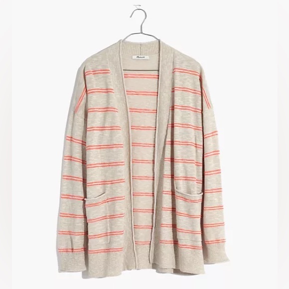 MadeWell Bradley Cardigan in Textured Stripe - Picture 2 of 10